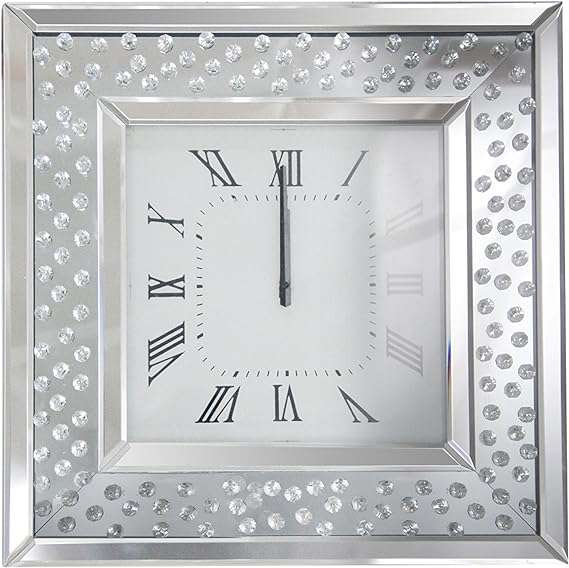 Acme Nysa Square Mirrored Wall Clock