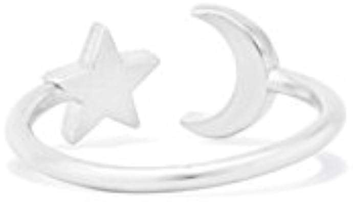 Alex and Ani Path of Symbols Adjustable Ring for Women, Moon and Star, Sterling Silver, Fits Ring Sizes 6 to 9 4.1 4.1 out of 5 stars 54 ratings |