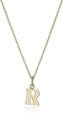 Amazon Collection 14k Gold-Filled Letter Charm Pendant Necklace