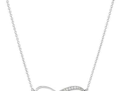 Amazon Collection 925 Sterling Silver AAA Cubic Zirconia Pendant Necklace,