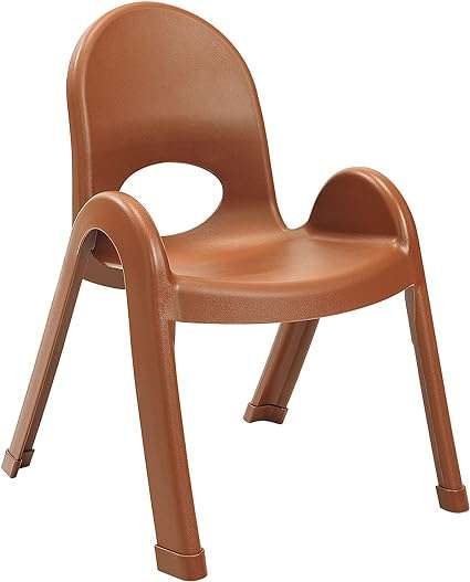 Angeles, AB7711NT, Value Stack Chair, Natural Tan, 11"H, Kids Preschool and Daycare Flexible Seating, Toddler Classroom Desk Chair