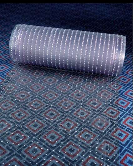 Clear Plastic Runner Rug Carpet Protector Mat Ribbed Multi-Grip (Clear Plastic, 26" in x 15'FT)