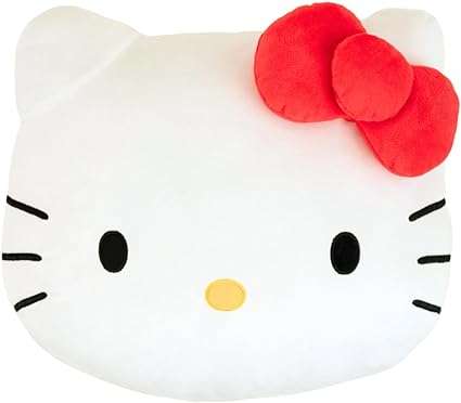 Franco Bedding Super Soft Plush Decorative Throw Pillow (Official Licensed Product), 16" Inch, Hello Kitty