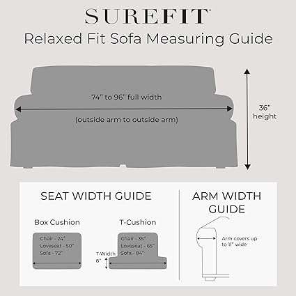 SureFit Authentic Denim 1 PC Sofa Slipcover in Indigo