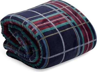 Vera Bradley Women's Fleece Cozy Life Throw Blanket, Tartan Plaid, One Size