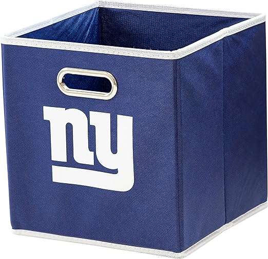 Franklin Sports NFL Storage Bins - Collapsible Cube Container + Storage Basket - NFL Office, Bedroom + Living Room Décor