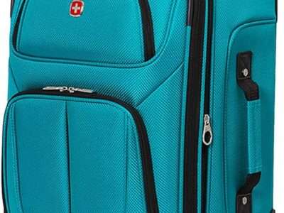 SwissGear Sion Softside Expandable Roller Luggage, Teal, Carry-On 21-Inch