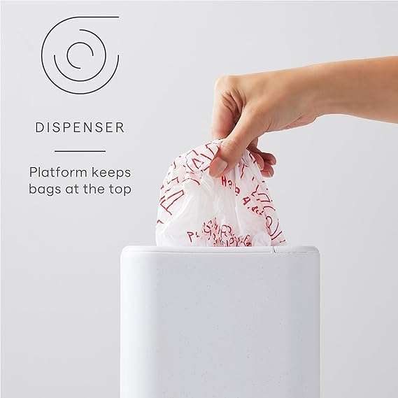 YouCopia StoraBag Space-Saving Plastic Bag Dispenser, Organizer for Kitchen Cabinet or Pantry Storage, One-Size, Speckled White