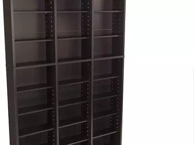 Atlantic Oskar 756 Media Storage Cabinet – Protects & Organizes Prized Music, Movie, Video Games or Memorabilia Collections, PN 38435713 in Espresso