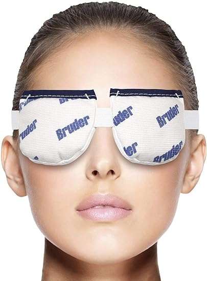 Bruder Moist Heat Eye Compress Microwave Activated Eye Mask Reusable, Washable, and Non-allergenic Fast Acting and Effective Relief for Dry Eye and Other Eye Irritation (Pack of 2)