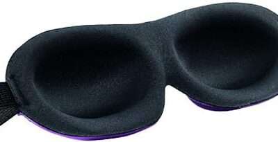 Bucky Ultralight Comfortable Contoured Travel and Sleep Eye Mask, Aqua Eyelash, One Size