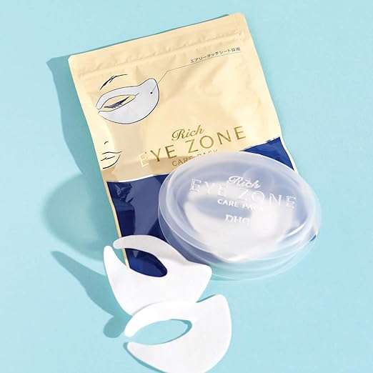 DHC Rich Eye Zone Care Pack, Complete Care Eye Mask, Fine Lines, Puffiness, Collagen, All Skin Types, 6 applications