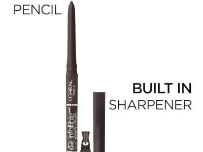 L'Oreal Paris Makeup Infallible Never Fail Original Mechanical Pencil Eyeliner with Built in Sharpener, Carbon Black, 0.008 oz.