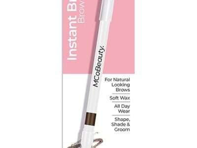 MCoBeauty Duo Brow Crayon & Highlighter - Two-In-One Eyebrow Styling Tool - Includes Brow Filler And Brow Bone Definer Highlight - Creamy, Long-Lasting Formulas - Dark Brown - 0.025 oz