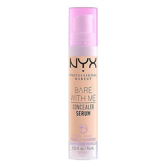 NYX PROFESSIONAL MAKEUP Bare With Me Concealer Serum, Up To 24Hr Hydration - Vanill