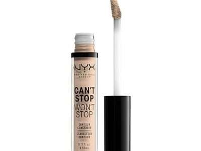 NYX PROFESSIONAL MAKEUP Can't Stop Won't Stop Contour Concealer, 24h Full Coverage Matte Finish - Alabaster