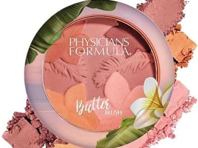 Physicians Formula Matte Monoi Butter Blush Makeup Powder, Mauvy Mattes, Dermatologist Tested