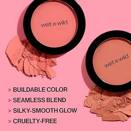 wet n wild Color Icon Blush Powder Makeup, Pinch Me Pink