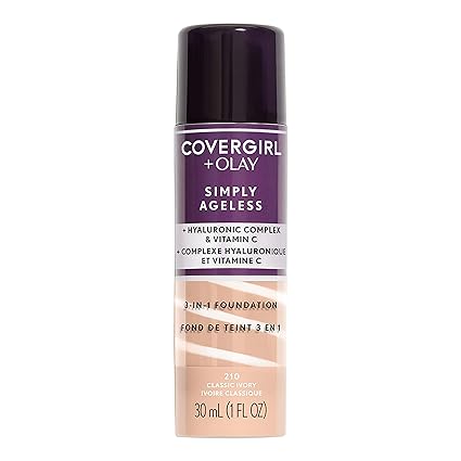 COVERGIRL+OLAY Simply Ageless 3-in-1 Liquid Foundation, Classic Ivory