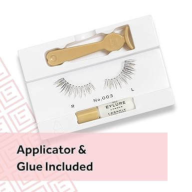 Eylure Naturals False Lashes, Style No. 003, Reusable, Adhesive Included, 1 Pair