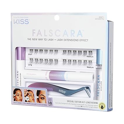 Kiss Falscara Special Edition Kit Lengthening 24 Asst Lashes