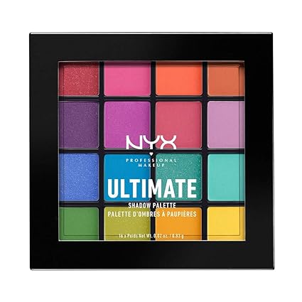 NYX PROFESSIONAL MAKEUP Ultimate Shadow Palette, Eyeshadow Palette - Brights