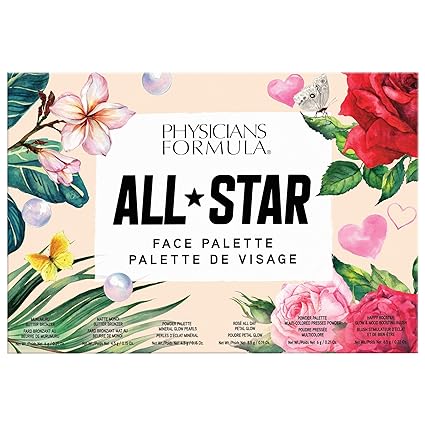 Physicians Formula All-Star Face Palette Holiday Gift Set For Women Bronzer, Blush, Powder Makeup Collection
