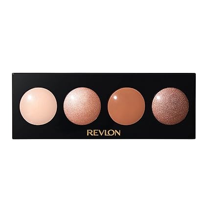 Revlon Crème Eyeshadow Palette, Illuminance Eye Makeup with Crease- Resistant Ingredients, Creamy Pigmented in Blendable Matte & Shimmer Finishes, 710 Not Just Nudes, 0.12 Oz