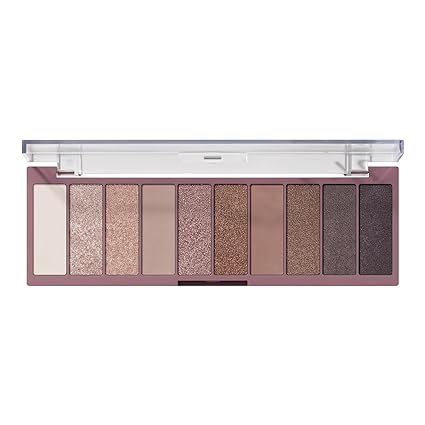 e.l.f. Perfect 10 Eyeshadow Palette, Ten Ultra-pigmented Shimmer & Matte Shades, Vegan & Cruelty-free, Nude Rose Gold (Packaging May Vary