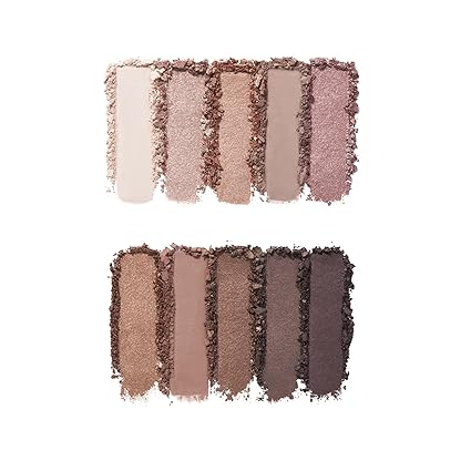 e.l.f. Perfect 10 Eyeshadow Palette, Ten Ultra-pigmented Shimmer & Matte Shades, Vegan & Cruelty-free, Nude Rose Gold (Packaging May Vary)