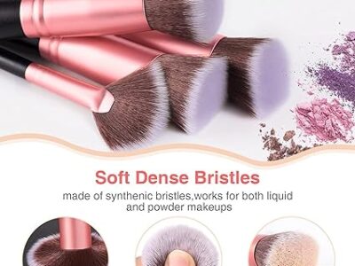 Makeup Brushes Makeup Brush Set - 16 Pcs BESTOPE PRO Premium Synthetic Foundation Concealers Eye Shadows Make Up Brush,Eyeliner Brushes(RoseGold)