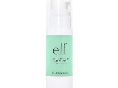 e.l.f. Blemish Control Face Primer, Soothing & Hydrating Makeup Primer For Fighting Blemishes, Grips Makeup To Last, Vegan & Cruelty-free, Large
