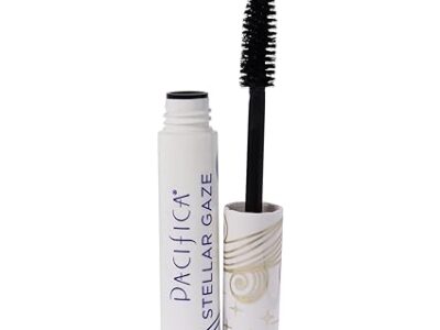 Pacifica Beauty, Stellar Gaze Length & Strength Black Mascara, For Volume and Length, Vitamin B + Coconut, Natural Lash Effect, Silicone, Sulfate & Paraben Free, Vegan and Cruelty Free