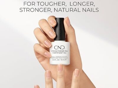 CND™ Strengthener RXx, Nail Strengthener for Tougher, Stronger Nails & Protection for Thin Nails, 0.5 Fl Oz (Pack of 1)