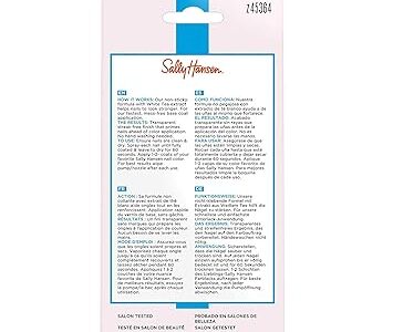 Sally Hansen Treatment No More Stains Base Coat, 0.37 Fluid Ounce